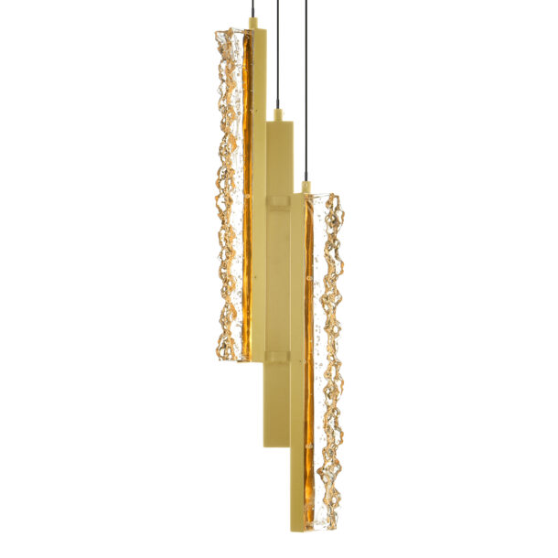 Stagger Integrated LED Brass Mini Pendant - Image 5