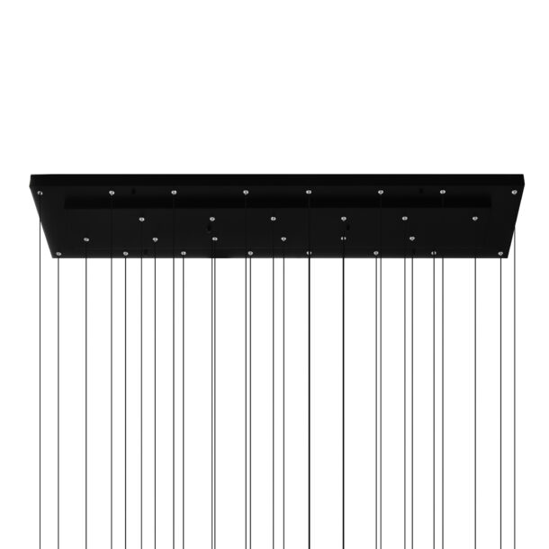 Stagger Integrated LED Black Chandelier - Image 3