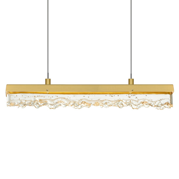Stagger Integrated LED Brass Chandelier - Image 3
