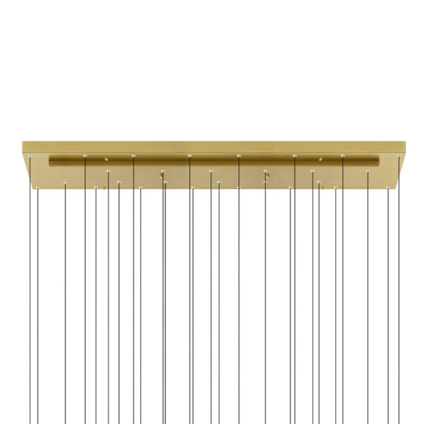 Stagger Integrated LED Brass Chandelier - Image 4
