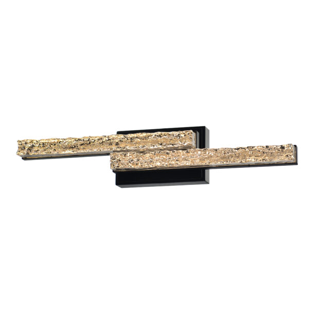 Stagger Integrated LED Black Vanity Light - Image 2