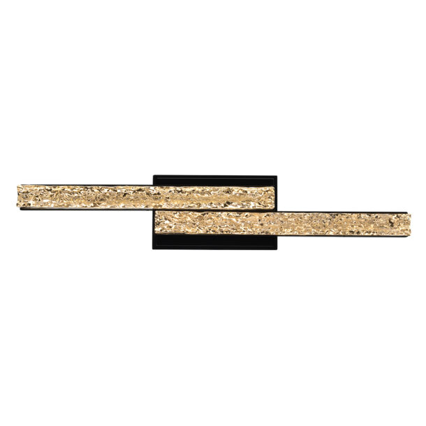Stagger Integrated LED Black Vanity Light - Image 4