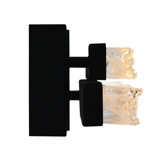 Stagger Integrated LED Black Vanity Light - Image 6