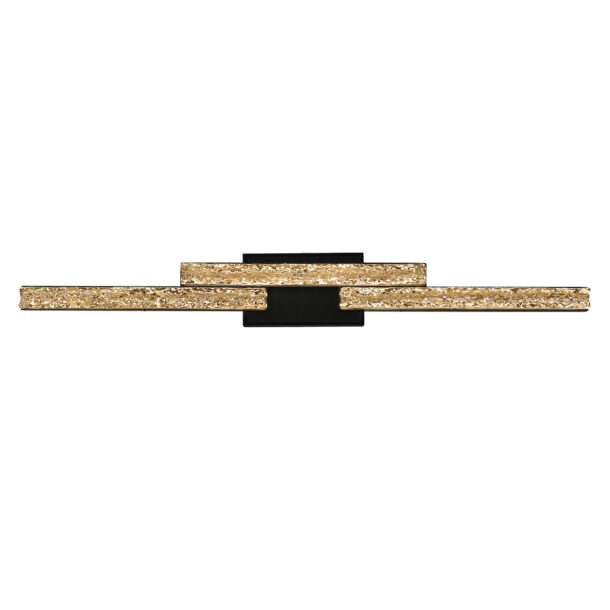 Stagger Integrated LED Black Vanity Light - Image 2