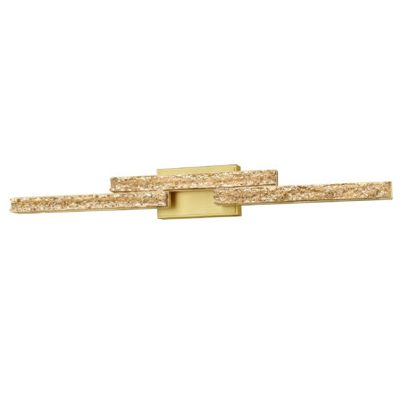 Stagger Integrated LED Brass Vanity Light