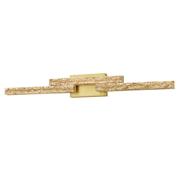 Stagger Integrated LED Brass Vanity Light