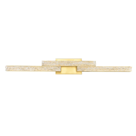 Stagger Integrated LED Brass Vanity Light