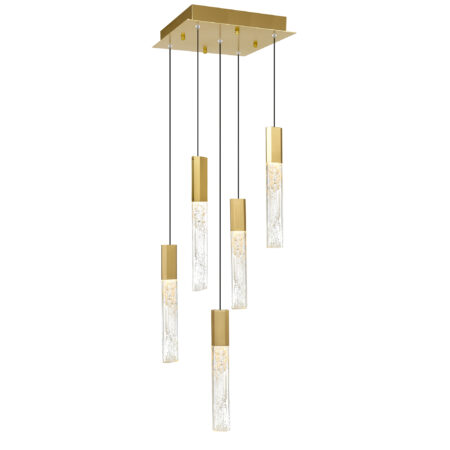Greta Integrated LED Brass Mini Pendant