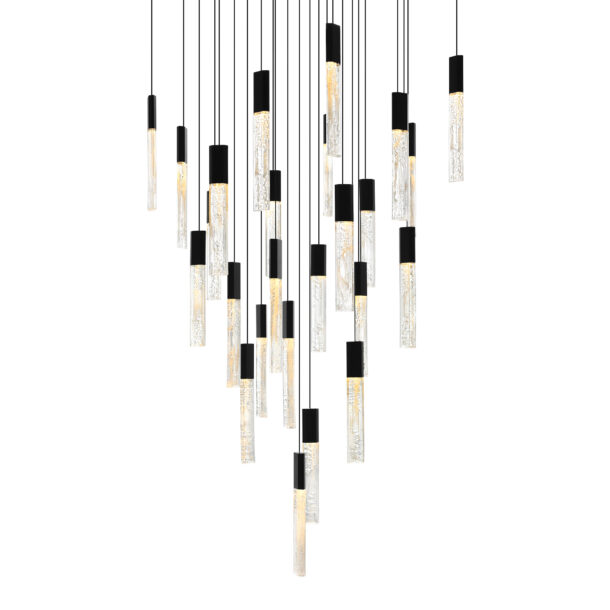 Greta Integrated LED Black Chandelier - Image 2