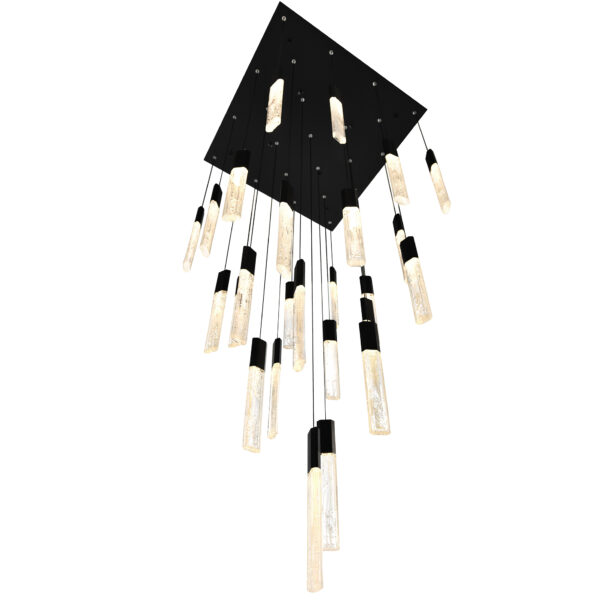 Greta Integrated LED Black Chandelier - Image 3