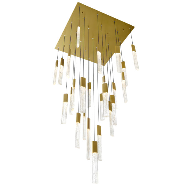 Greta Integrated LED Brass Chandelier - Image 3