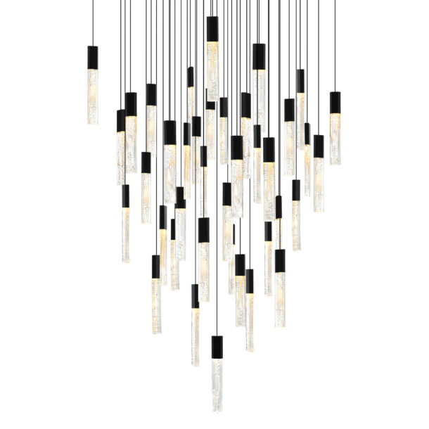 Greta Integrated LED Black Chandelier - Image 2