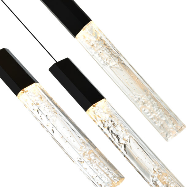 Greta Integrated LED Black Chandelier - Image 3