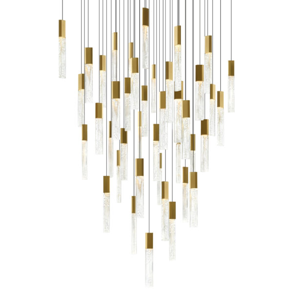 Greta Integrated LED Brass Chandelier - Image 2