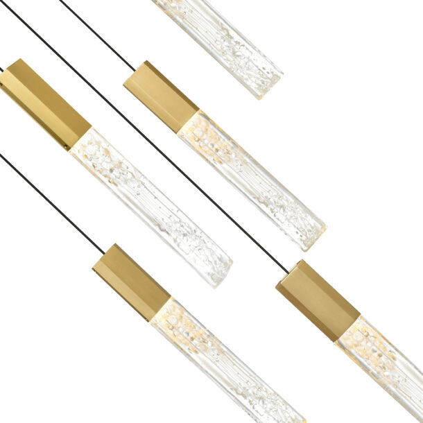 Greta Integrated LED Brass Chandelier - Image 3