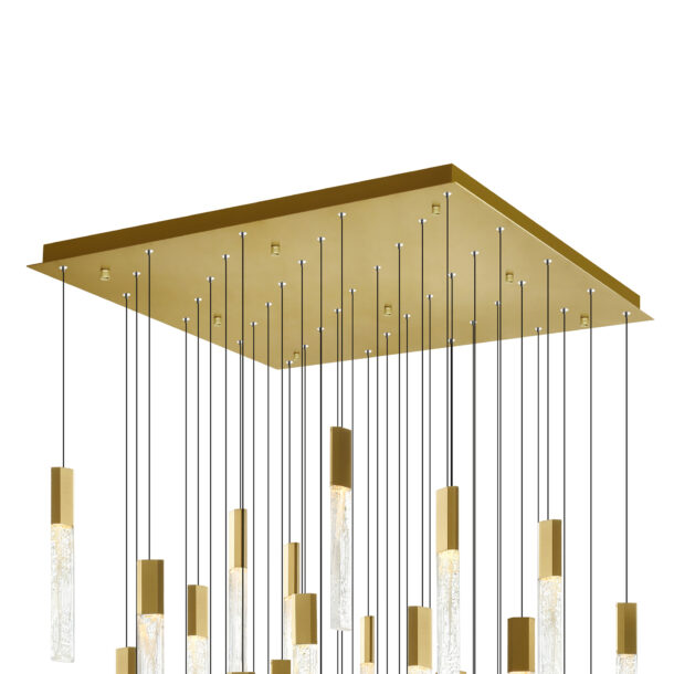 Greta Integrated LED Brass Chandelier - Image 5