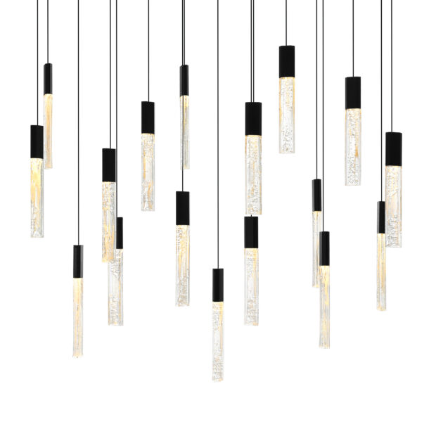 Greta Integrated LED Black Chandelier - Image 2