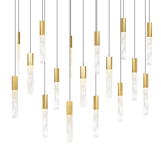 Greta Integrated LED Brass Chandelier - Image 2