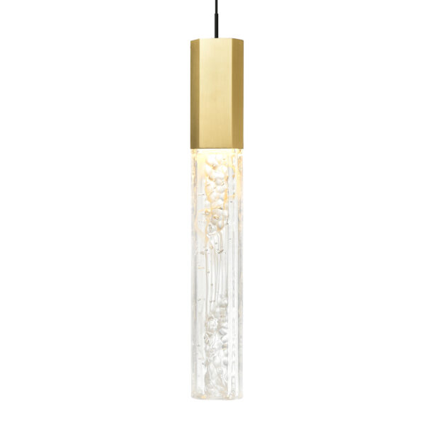 Greta Integrated LED Brass Mini Pendant - Image 4