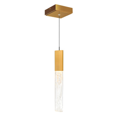 Greta Integrated LED Brass Mini Pendant