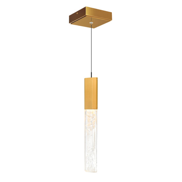 Greta Integrated LED Brass Mini Pendant
