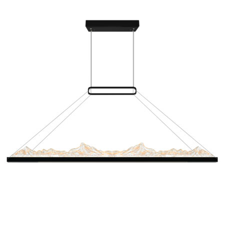 Himalayas Integrated LED Black Chandelier