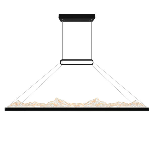 Himalayas Integrated LED Black Chandelier