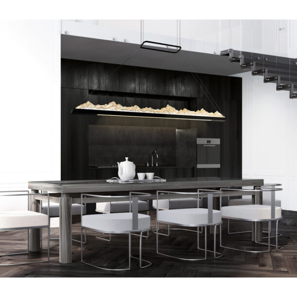 Himalayas Integrated LED 49.5" Black Island/Pool Table Light - Image 2