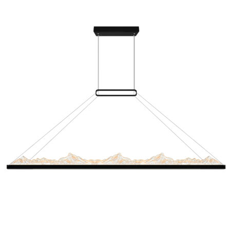 Himalayas Integrated LED Black Island/Pool Table Light 62"