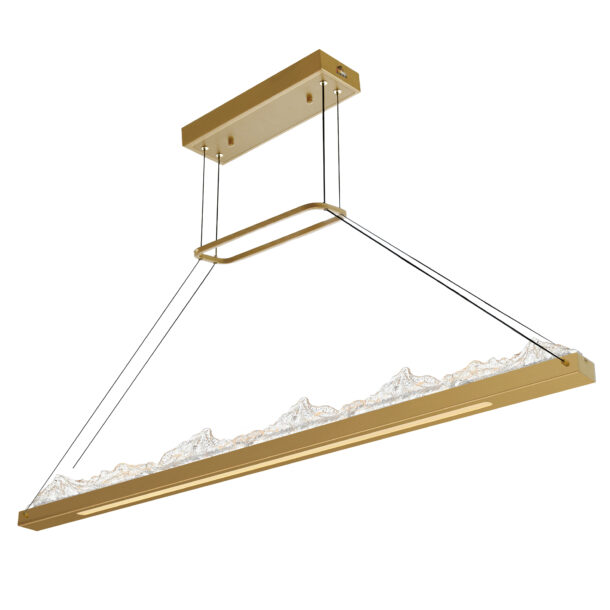 Himalayas Integrated LED 62" Brass Island/Pool Table Light - Image 7