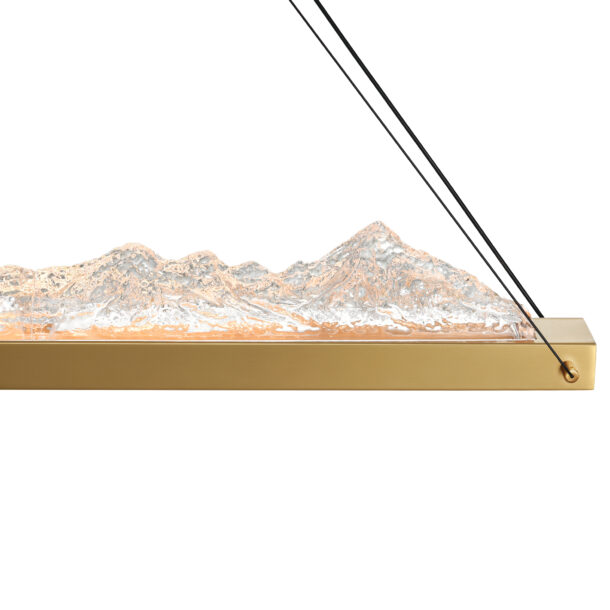 Himalayas Integrated LED 62" Brass Island/Pool Table Light - Image 6