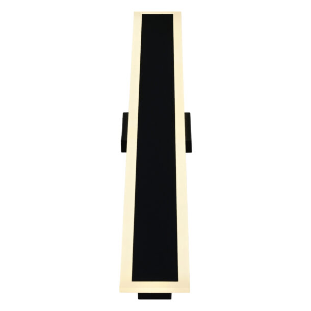 Malibu LED Integrated Black Outdoor Wall Light - Image 2