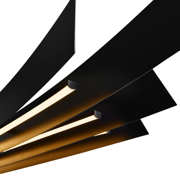 Candora Integrated LED Black Island/Pool Table Light 50" - Image 5