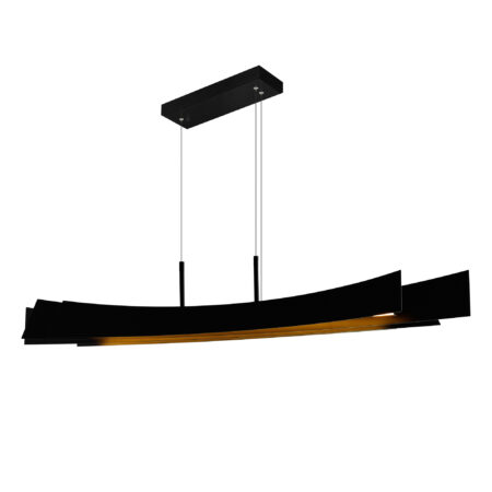 Candora Integrated LED Black Island/Pool Table Light 50"
