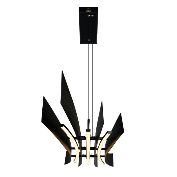 Candora Integrated LED Black Island/Pool Table Light 72" - Image 4