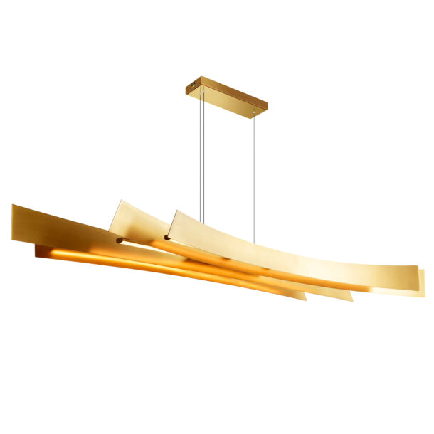 Candora Integrated LED Brass Island/Pool Table Light 72" - Image 2