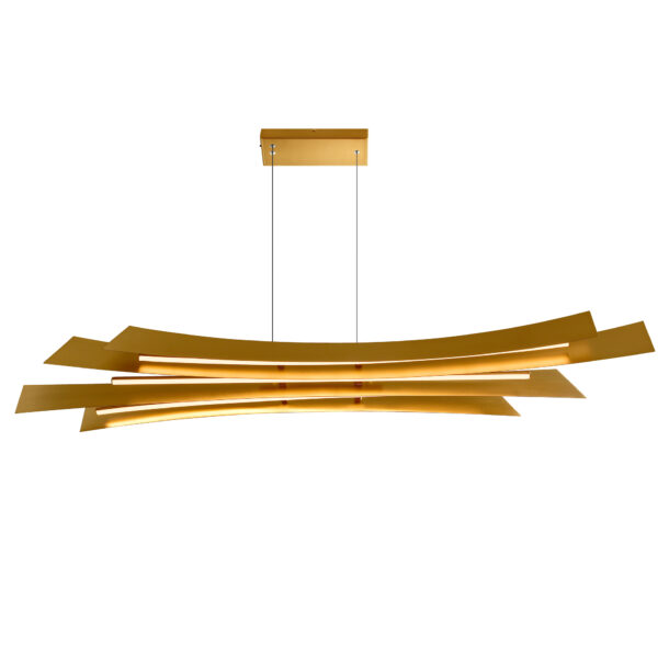 Candora Integrated LED Brass Island/Pool Table Light 72" - Image 3