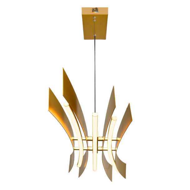 Candora Integrated LED Brass Island/Pool Table Light 72" - Image 4