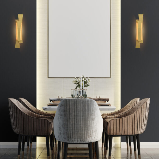 Candora Integrated LED Brass Vanity Light - Image 10