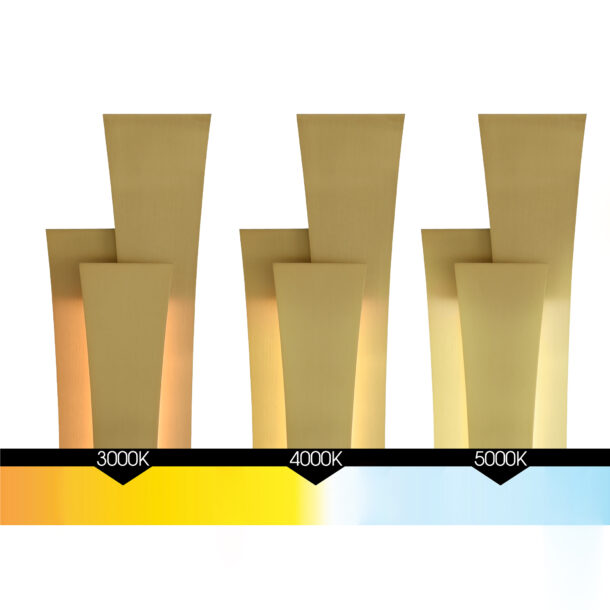 Candora Integrated LED Brass Vanity Light - Image 8