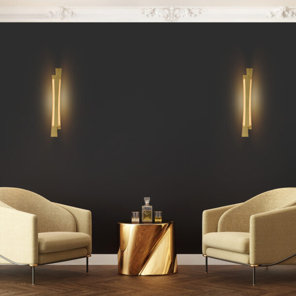 Candora Integrated LED Brass Vanity Light - Image 10