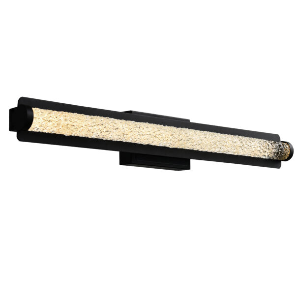 Fiji Integrated LED Black Outdoor Wall Light - Image 2