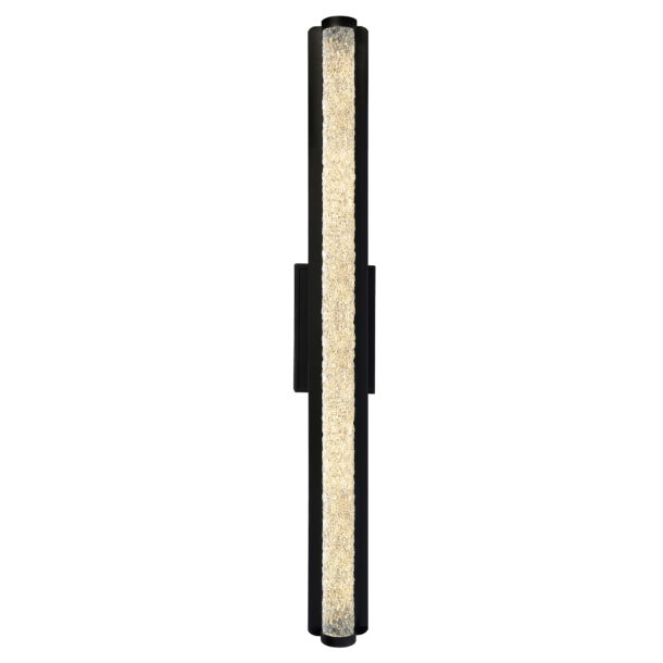 Fiji Integrated LED Black Outdoor Wall Light