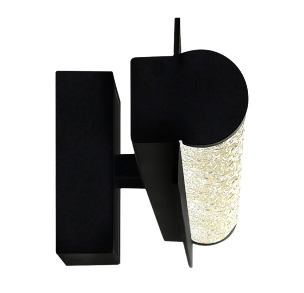 Fiji Integrated LED Black Outdoor Wall Light - Image 3