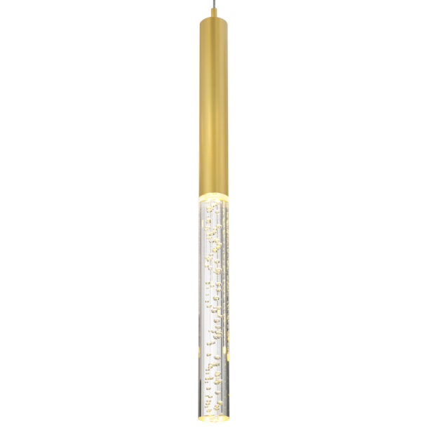 Dragonswatch LED Integrated Chandelier 120" Drip with Satin Gold Finish - Image 2