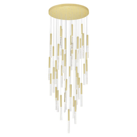 Dragonswatch LED Integrated Chandelier 120" Drip with Satin Gold Finish