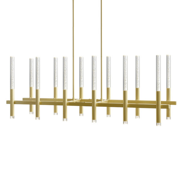 Dragonswatch Integrated LED Satin Gold Island/Pool Table Light - Image 2