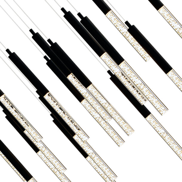 Dragonswatch Integrated LED Black Chandelier - Image 3