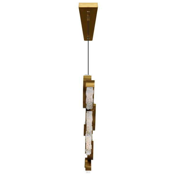 Moon Integrated LED Brass Chandelier - Image 8