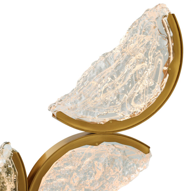 Moon Integrated LED Brass Chandelier - Image 3